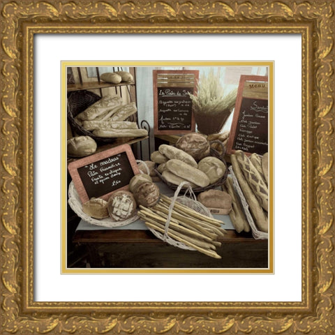 Marketplace - 17 Gold Ornate Wood Framed Art Print with Double Matting by Blaustein, Alan