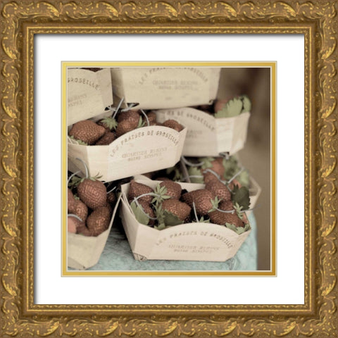 Marketplace - 15 Gold Ornate Wood Framed Art Print with Double Matting by Blaustein, Alan