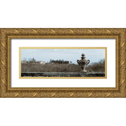 Veneto Giardini Pano - 1 Gold Ornate Wood Framed Art Print with Double Matting by Blaustein, Alan