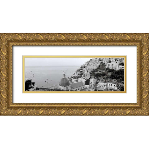 Positano - 1 Gold Ornate Wood Framed Art Print with Double Matting by Blaustein, Alan