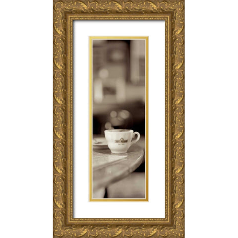 Tuscany Caffe - 3 Gold Ornate Wood Framed Art Print with Double Matting by Blaustein, Alan