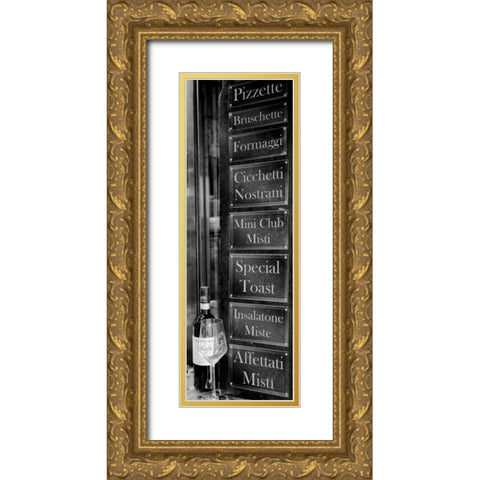 Veneto Caffe Gold Ornate Wood Framed Art Print with Double Matting by Blaustein, Alan