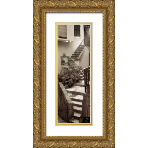 Liguria - 2 Gold Ornate Wood Framed Art Print with Double Matting by Blaustein, Alan