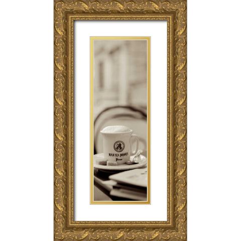 Tuscany Caffe - 5 Gold Ornate Wood Framed Art Print with Double Matting by Blaustein, Alan