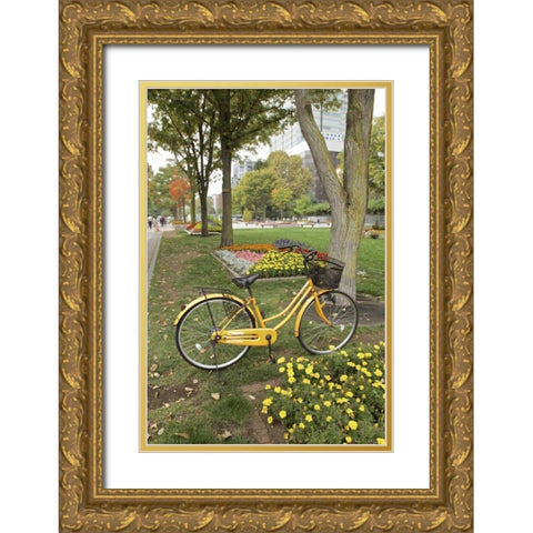 Japan Bicycle - 2 Gold Ornate Wood Framed Art Print with Double Matting by Blaustein, Alan