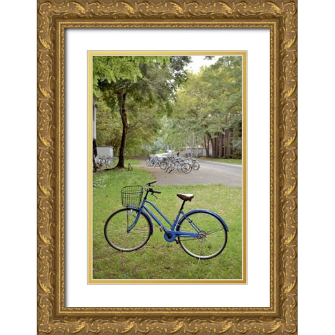 Japan Bicycle - 8 Gold Ornate Wood Framed Art Print with Double Matting by Blaustein, Alan