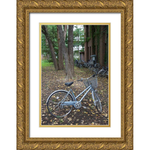 Japan Bicycle - 11 Gold Ornate Wood Framed Art Print with Double Matting by Blaustein, Alan