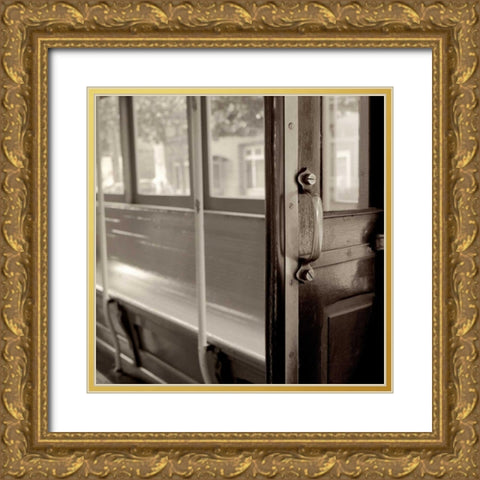 Cable Car Interior - 5 Gold Ornate Wood Framed Art Print with Double Matting by Blaustein, Alan
