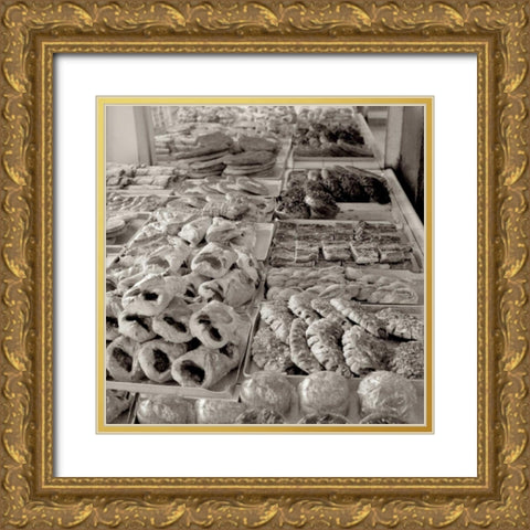 MaraÃ¢â‚¬â„¢s Caffe - 3 Gold Ornate Wood Framed Art Print with Double Matting by Blaustein, Alan
