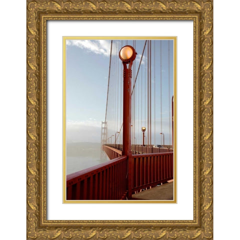 Golden Gate Bridge - 44 Gold Ornate Wood Framed Art Print with Double Matting by Blaustein, Alan