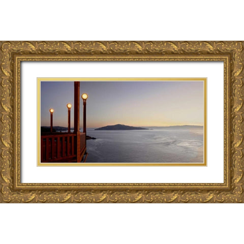 Golden Gate Bridge - 38 Gold Ornate Wood Framed Art Print with Double Matting by Blaustein, Alan