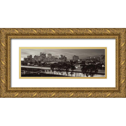 Oakland Pano - 1 Gold Ornate Wood Framed Art Print with Double Matting by Blaustein, Alan
