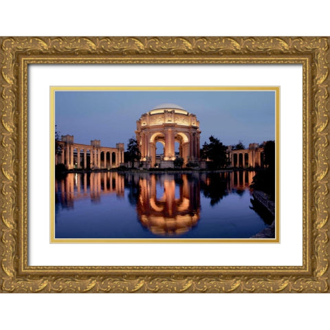 Palace of Fine Arts - 102 Gold Ornate Wood Framed Art Print with Double Matting by Blaustein, Alan