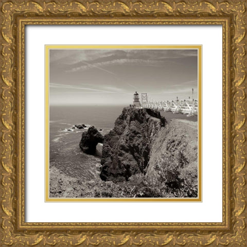 Point Bonita - 1 Gold Ornate Wood Framed Art Print with Double Matting by Blaustein, Alan