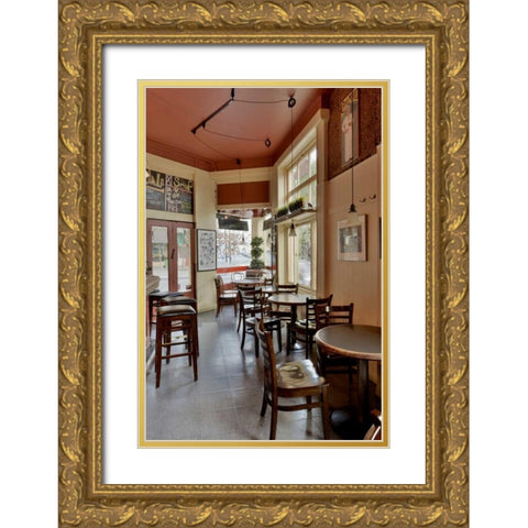 MarioÃ¢â‚¬â„¢s Cigar Store - 137 Gold Ornate Wood Framed Art Print with Double Matting by Blaustein, Alan
