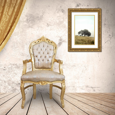 Oak Tree - 52 Gold Ornate Wood Framed Art Print with Double Matting by Blaustein, Alan