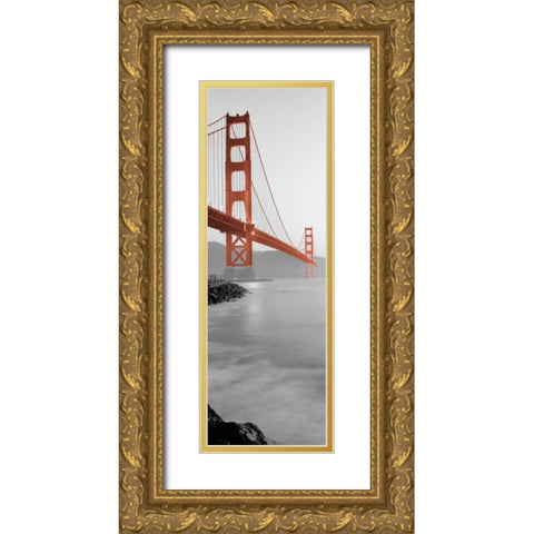 Golden Gate Bridge at Dawn (A) Gold Ornate Wood Framed Art Print with Double Matting by Blaustein, Alan