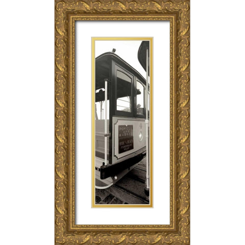 Cable Car Pano - 1 Gold Ornate Wood Framed Art Print with Double Matting by Blaustein, Alan