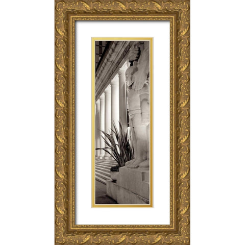 Stock Exchange Pano - 1 Gold Ornate Wood Framed Art Print with Double Matting by Blaustein, Alan