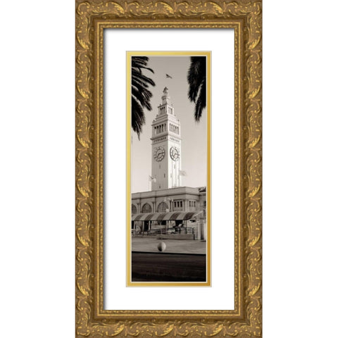 Ferry Blg Pano - 1 Gold Ornate Wood Framed Art Print with Double Matting by Blaustein, Alan