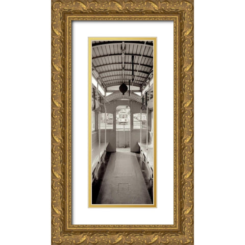 Cable Car Pano - 2 Gold Ornate Wood Framed Art Print with Double Matting by Blaustein, Alan