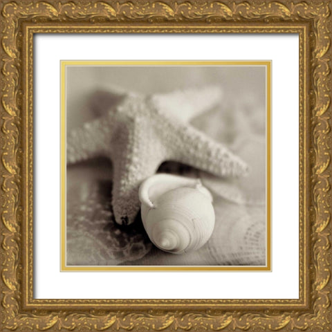 Crystal Harbor - 17 Gold Ornate Wood Framed Art Print with Double Matting by Blaustein, Alan