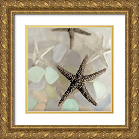 Crystal Harbor - 13 Gold Ornate Wood Framed Art Print with Double Matting by Blaustein, Alan