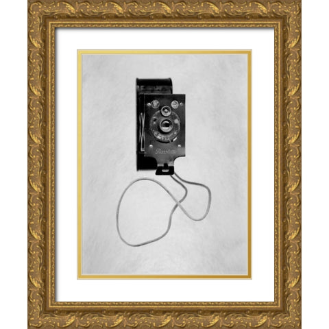 Retro Point and Shoot - 21 Gold Ornate Wood Framed Art Print with Double Matting by Blaustein, Alan