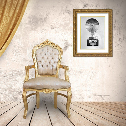 Retro Point and Shoot - 24 Gold Ornate Wood Framed Art Print with Double Matting by Blaustein, Alan