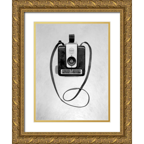Retro Point and Shoot - 26 Gold Ornate Wood Framed Art Print with Double Matting by Blaustein, Alan