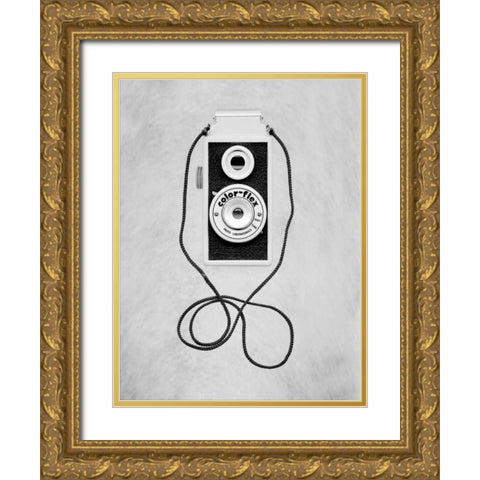 Retro Point and Shoot - 29 Gold Ornate Wood Framed Art Print with Double Matting by Blaustein, Alan