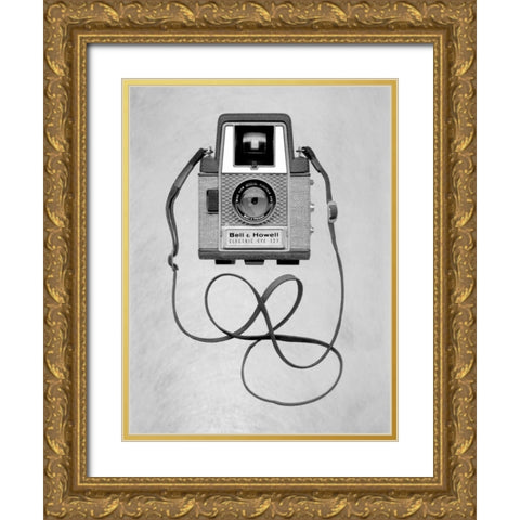 Retro Point and Shoot - 31 Gold Ornate Wood Framed Art Print with Double Matting by Blaustein, Alan