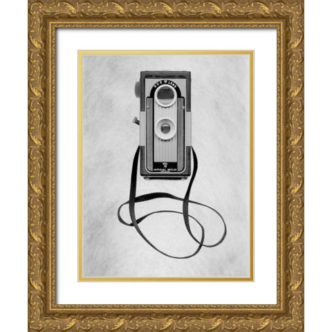 Retro Point and Shoot - 33 Gold Ornate Wood Framed Art Print with Double Matting by Blaustein, Alan