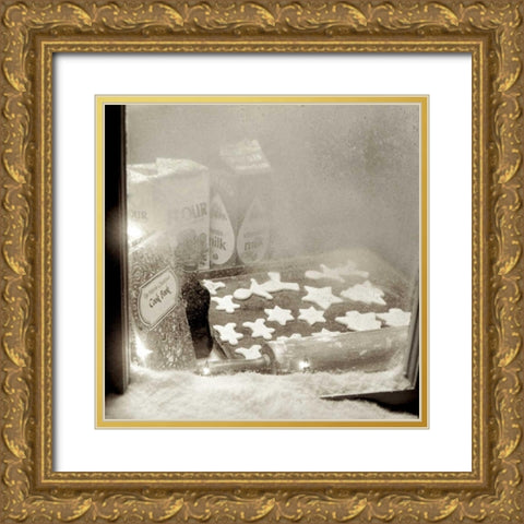 Holiday - 8 Gold Ornate Wood Framed Art Print with Double Matting by Blaustein, Alan