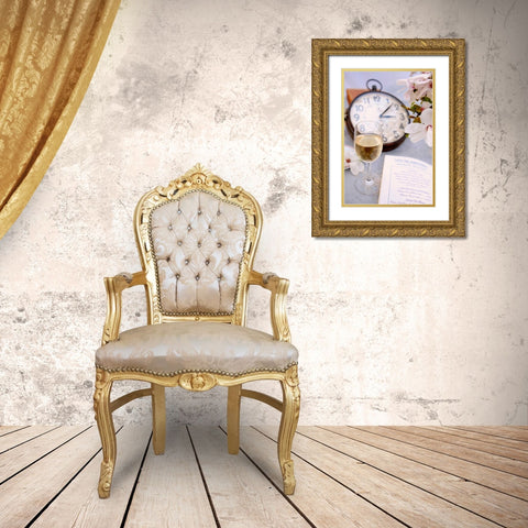 Wine - 8 Gold Ornate Wood Framed Art Print with Double Matting by Blaustein, Alan