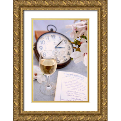 Wine - 8 Gold Ornate Wood Framed Art Print with Double Matting by Blaustein, Alan