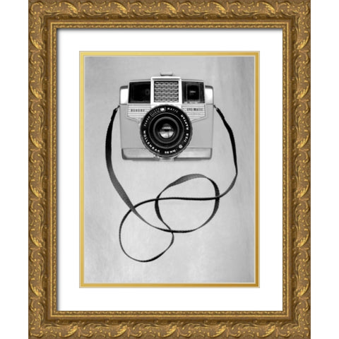 Retro Point and Shoot - 3 Gold Ornate Wood Framed Art Print with Double Matting by Blaustein, Alan