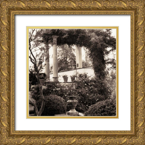 Jardin del Ronda Gold Ornate Wood Framed Art Print with Double Matting by Blaustein, Alan
