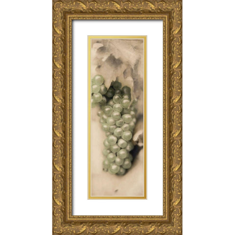 Pinot Blanc Gold Ornate Wood Framed Art Print with Double Matting by Blaustein, Alan