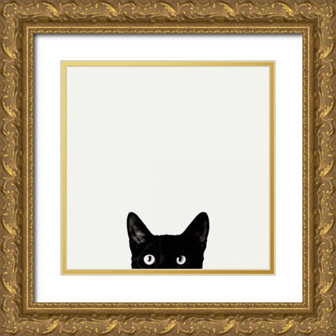 Curiosity Gold Ornate Wood Framed Art Print with Double Matting by Bertelli, Jon