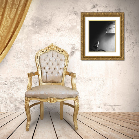 Patience Gold Ornate Wood Framed Art Print with Double Matting by Bertelli, Jon