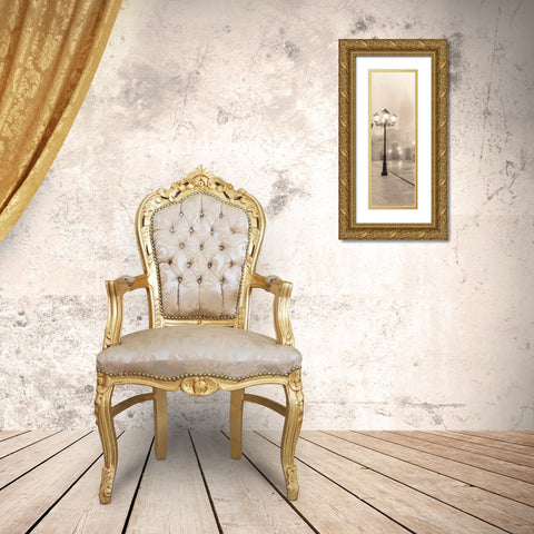 Plaza de Espana Oviedo Gold Ornate Wood Framed Art Print with Double Matting by Blaustein, Alan