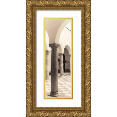 Arcos de la Frontera Gold Ornate Wood Framed Art Print with Double Matting by Blaustein, Alan