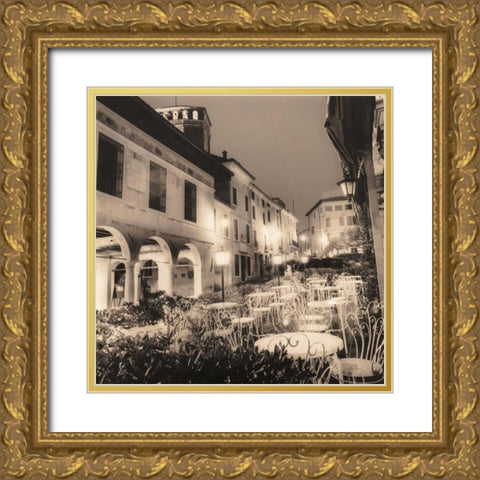 Caffe Asolo Veneto Gold Ornate Wood Framed Art Print with Double Matting by Blaustein, Alan