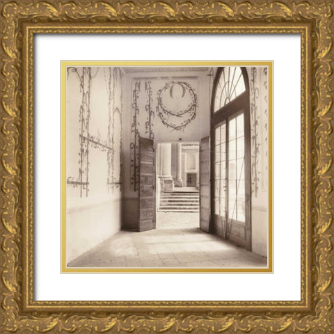 Villa Pisani - Veneto Gold Ornate Wood Framed Art Print with Double Matting by Blaustein, Alan
