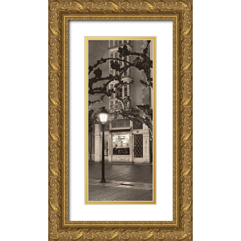 Pasteleria Espana Gold Ornate Wood Framed Art Print with Double Matting by Blaustein, Alan