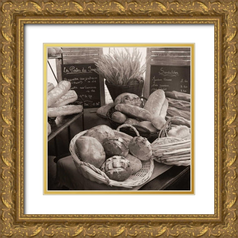 Les Pains No. 2 Gold Ornate Wood Framed Art Print with Double Matting by Blaustein, Alan