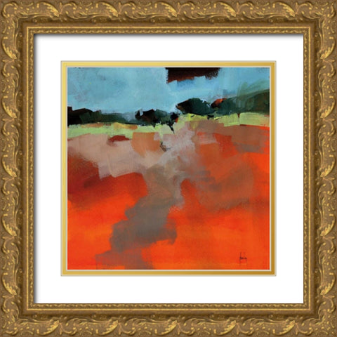 Early Fall Gold Ornate Wood Framed Art Print with Double Matting by Bailey, Paul