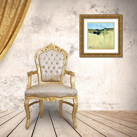 High Green Gold Ornate Wood Framed Art Print with Double Matting by Bailey, Paul