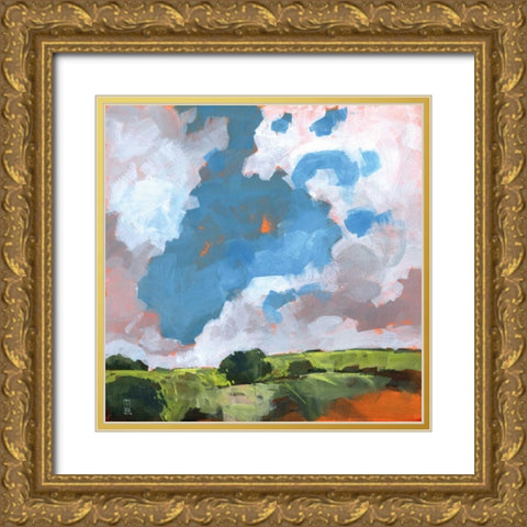 Autumn Dawn Gold Ornate Wood Framed Art Print with Double Matting by Bailey, Paul
